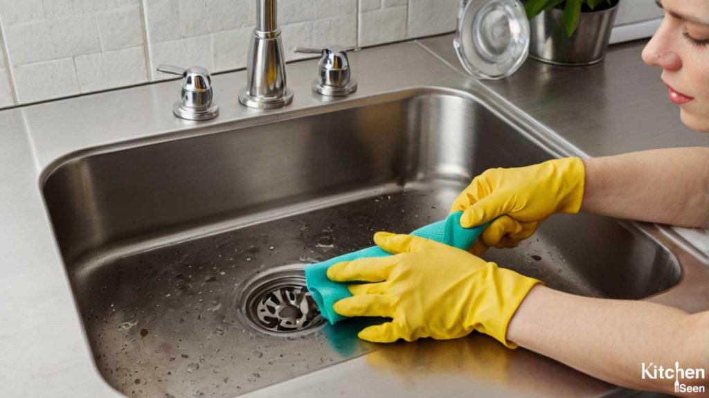 How to clean kitchen sink drain