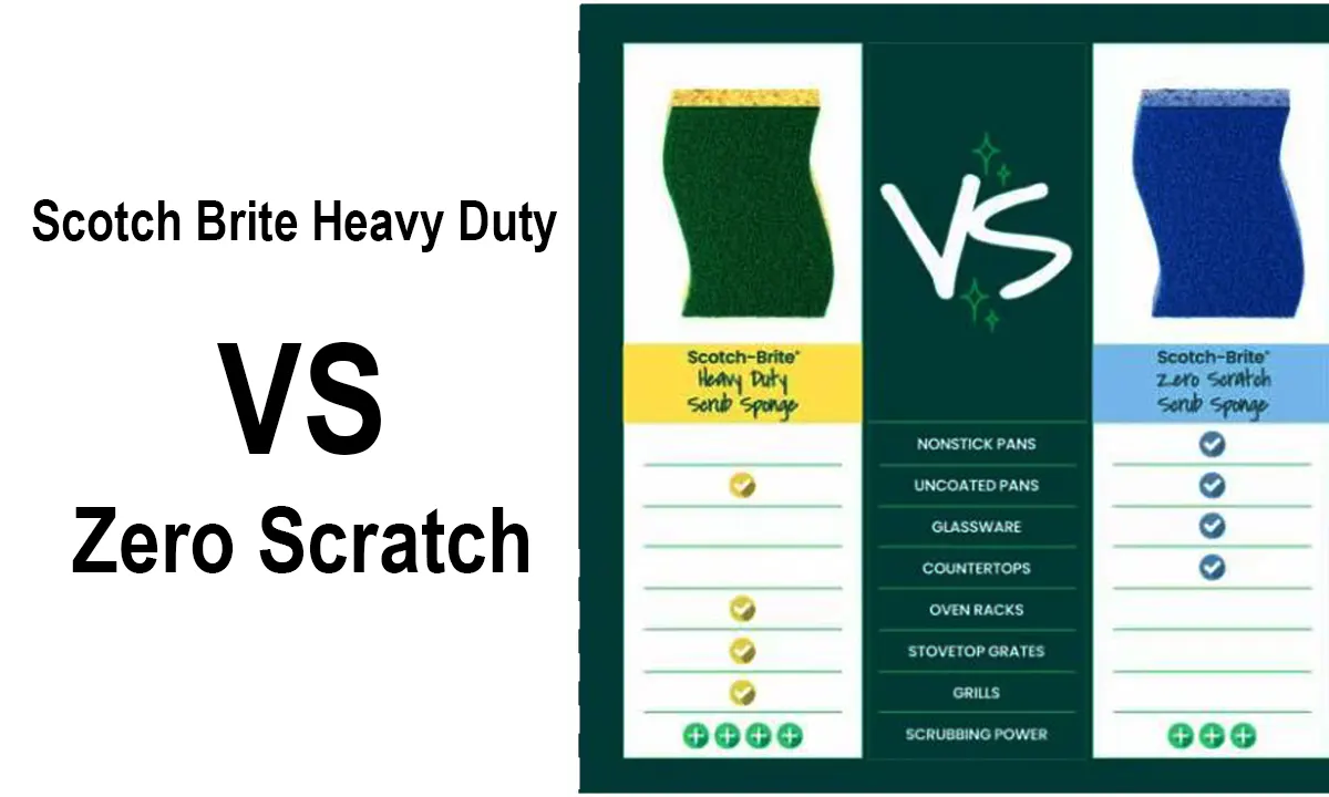 Scotch Brite Heavy Duty vs Zero Scratch